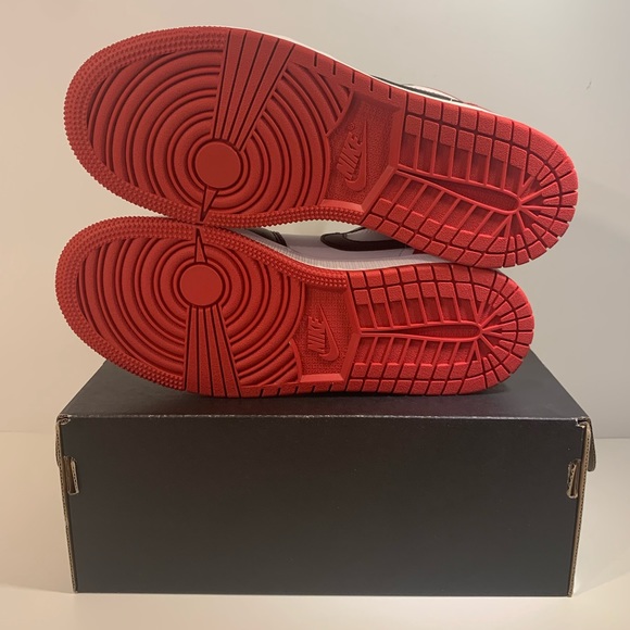 [BRAND NEW] AIR JORDAN 1 LOW BRED TOE (2021) GRADE SCHOOL SHOES SIZE 4Y SNEAKERS - Picture 7 of 7